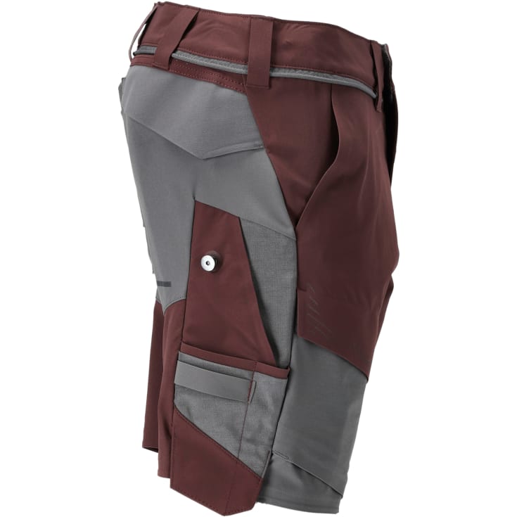 Mascot Customized arbejdsshorts med stretch, rød/grå, str. 29C66