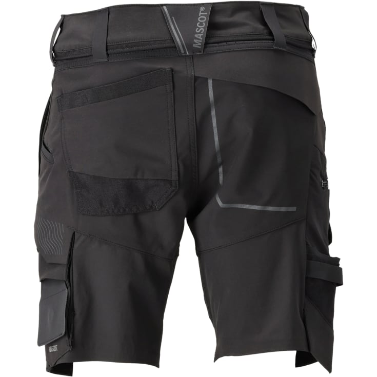 Mascot Customized arbeidsshorts med stretch, sort, str. 29C46