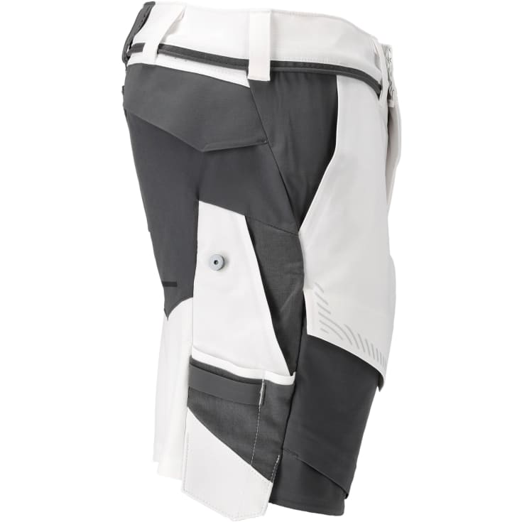 Mascot Customized arbejdsshorts med stretch, hvid/mørkegrå, str. 24C52