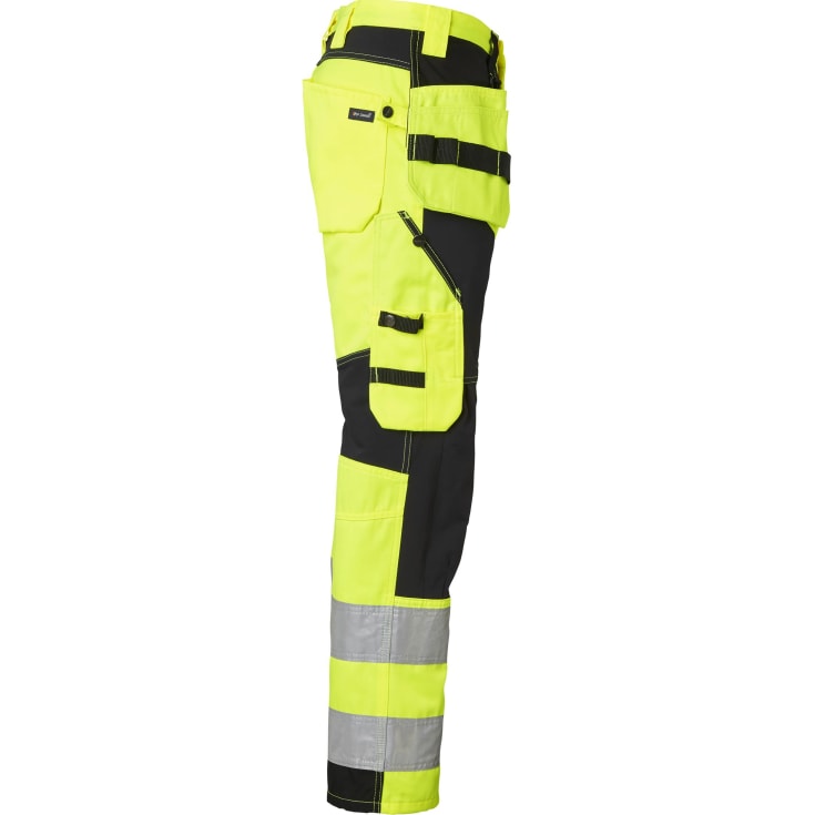 Top Swede håndværkerbukser 236, Hi-vis Gul/Sort, C50
