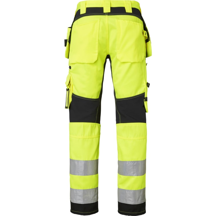 Top Swede håndværkerbukser 236, Hi-vis Gul/Sort, C50