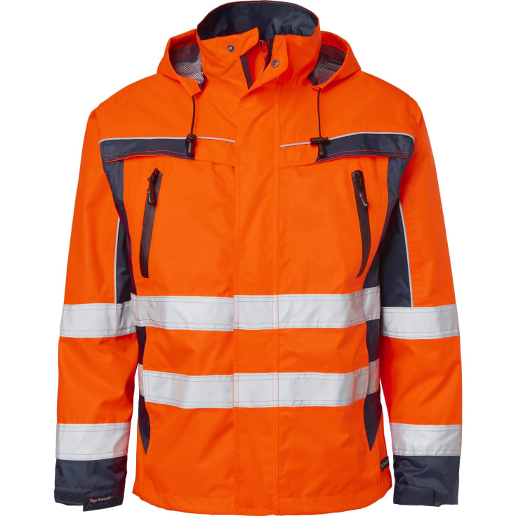 Top Swede skaljakke 5217, Hi-Vis Orange/Navy, 2XL