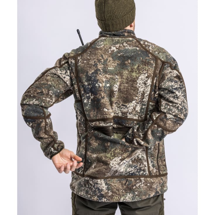 Pinewood Furudal Reversible Camou fleecejakke, Hunting Brown/Strata, L