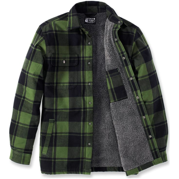 Carhartt Heavyweight flanellskjorta fodrad, grön, st M
