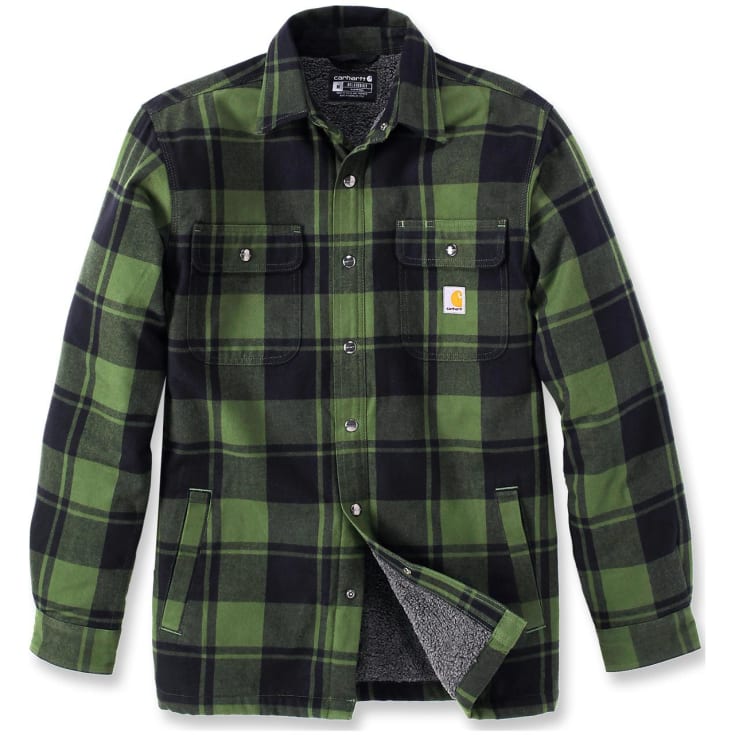 Carhartt Heavyweight flanellskjorta fodrad, grön, st M