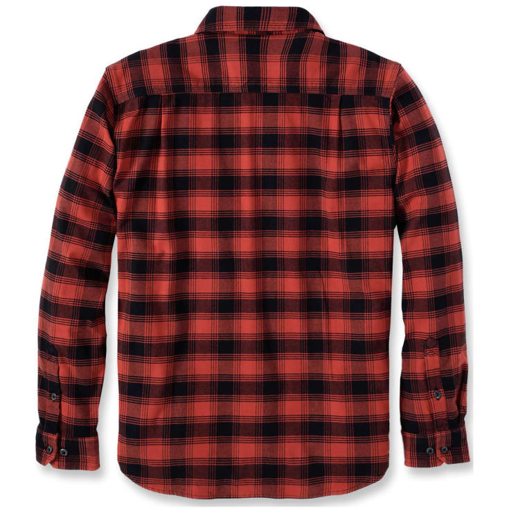 Carhartt Midweight flanellskjorta, röd/svart, st 2XL