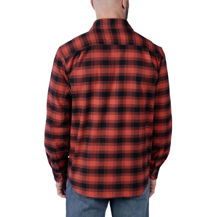 Carhartt Midweight flanellskjorta, röd/svart, st 2XL