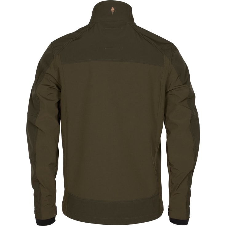 Pinewood Småland Stretch softshelljakke, Dark Olive/Suede Brown, L
