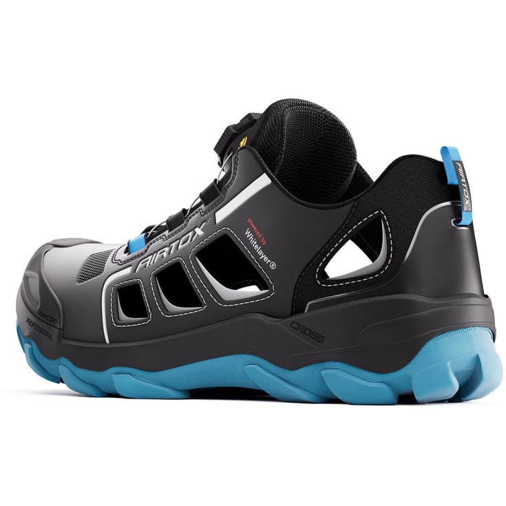 Airtox GL22 sikkerhedssandaler S1P, Sort/Blå, 48