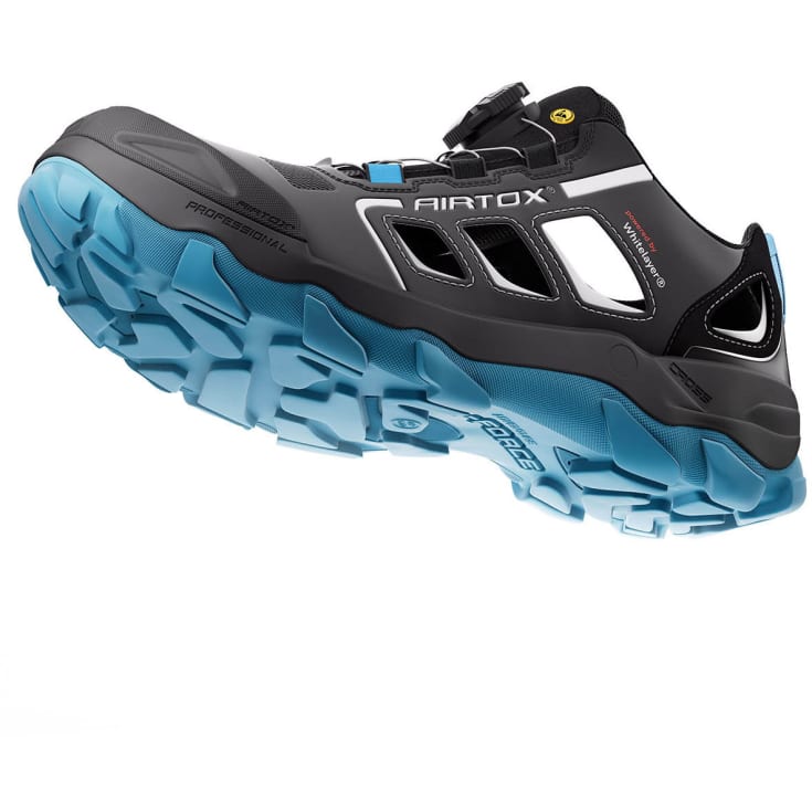 Airtox GL22 sikkerhedssandaler S1P, Sort/Blå, 48