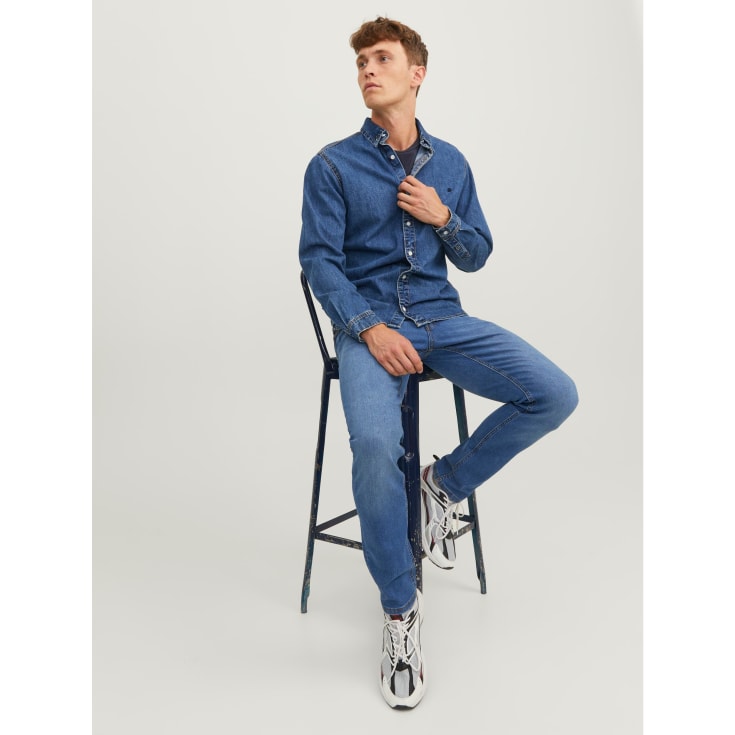 Jack & Jones JJIGLENN SQ 223 Jeans, Blue Denim, 29/32