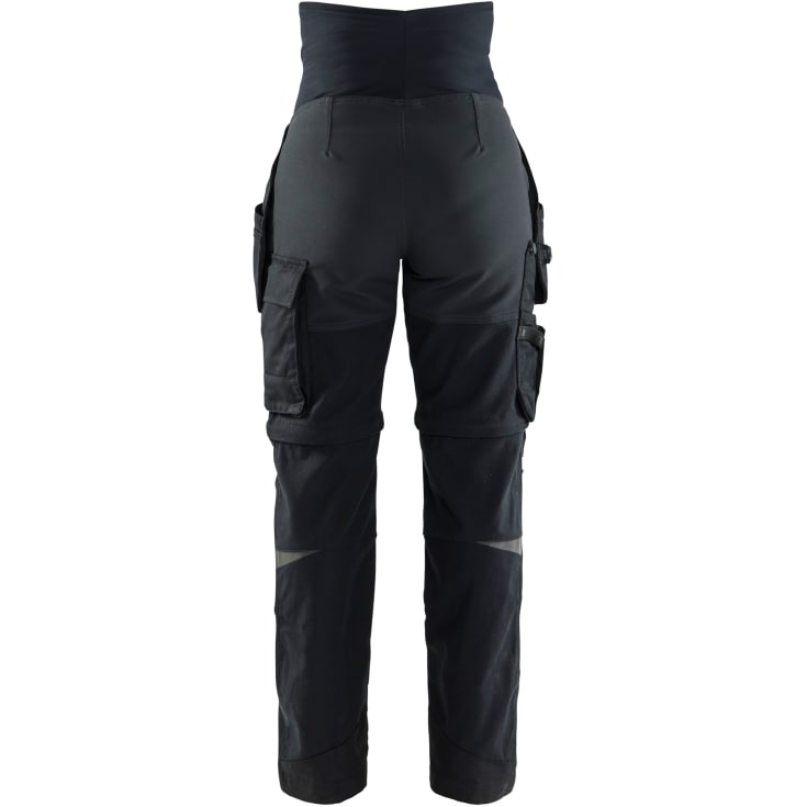 Blåkläder Workwear 7103 håndværkerbukser med 2-vejs stretch, til gravide, sort, str. S