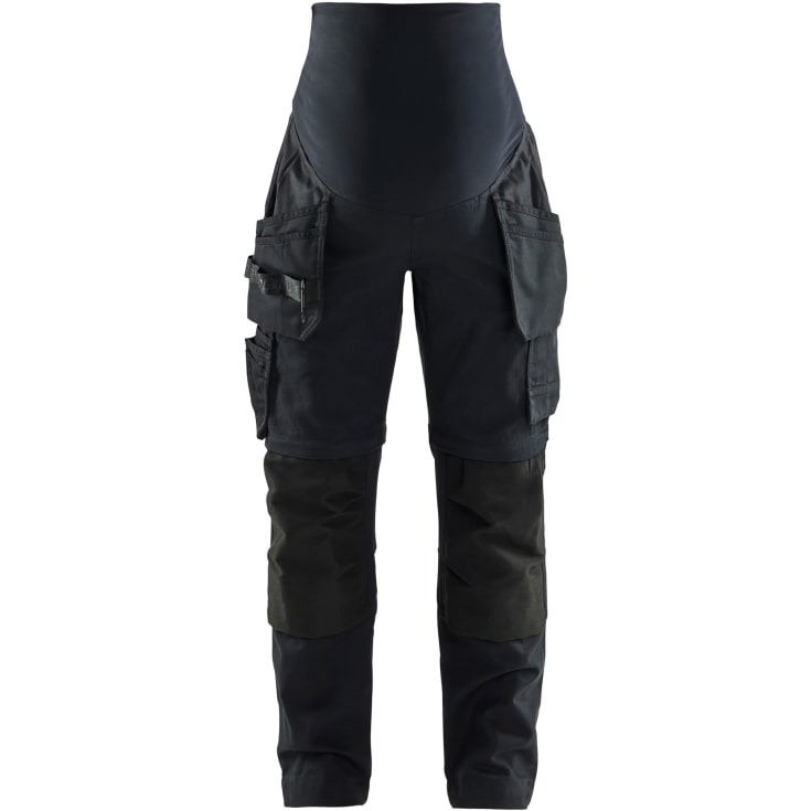 Blåkläder Workwear 7103 håndverkerbukser med 2-veis stretch, for gravide, sort, str. 2XL
