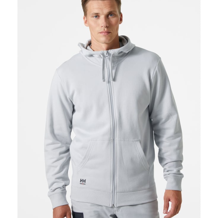 Helly Hansen Classic hættetrøje med lynlås, Grey fog, L