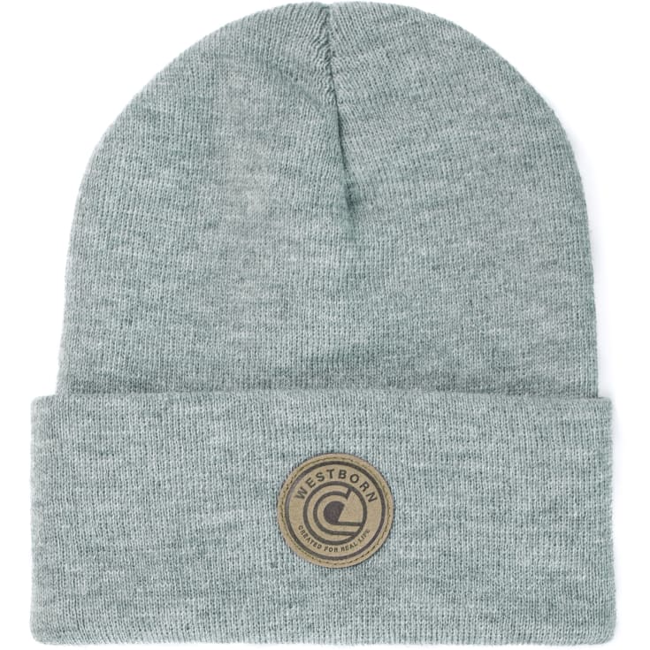 Westborn strikhue med logo, Light Grey Melange, ONESIZE