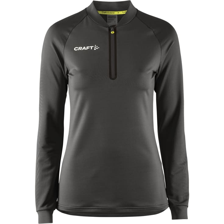 Craft Extend halfzip dame træningstrøje, Asphalt, M