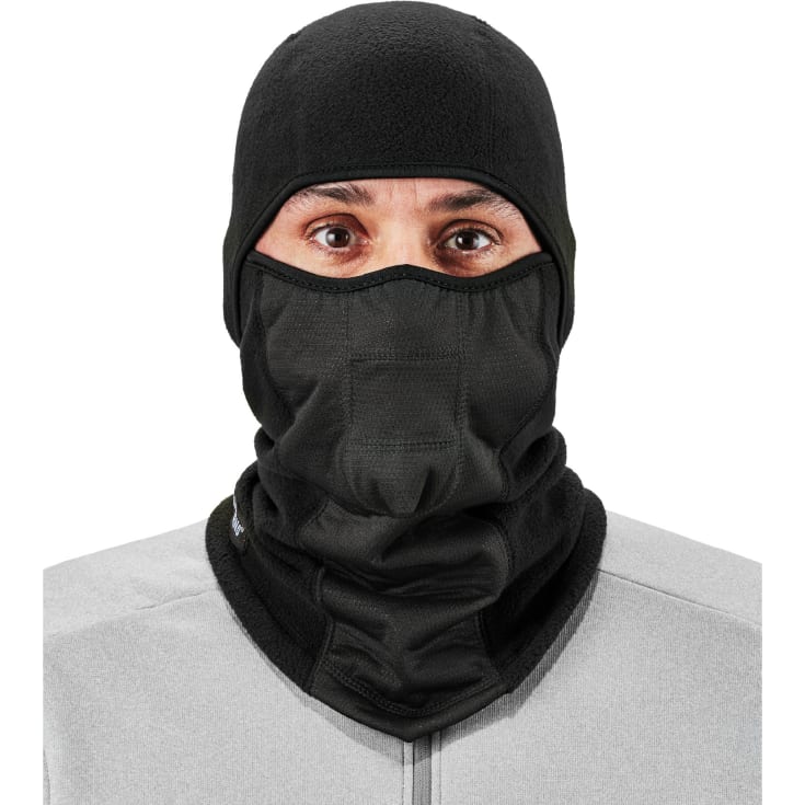 Ergodyne 6823 Fleece balaclava, vindtæt, Sort, ONESIZE