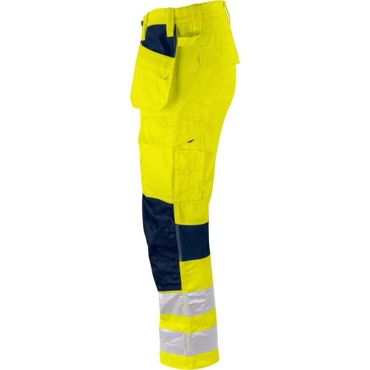 ProJob håndværkerbukser 6570, Hi-Vis gul/marine, C56