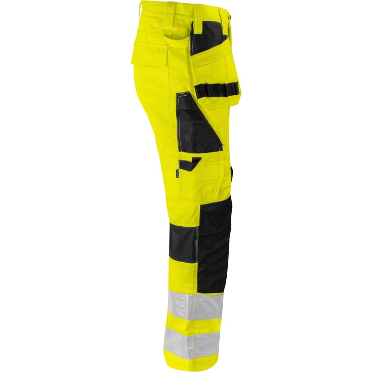 ProJob håndværkerbukser 6570, Hi-vis Gul/Sort, D96