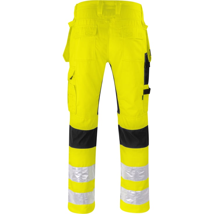 ProJob håndværkerbukser 6570, Hi-vis Gul/Sort, D96