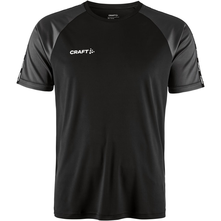 Craft Squad 2.0 Contrast Jersey T-shirt, Black/Granite, 2XL