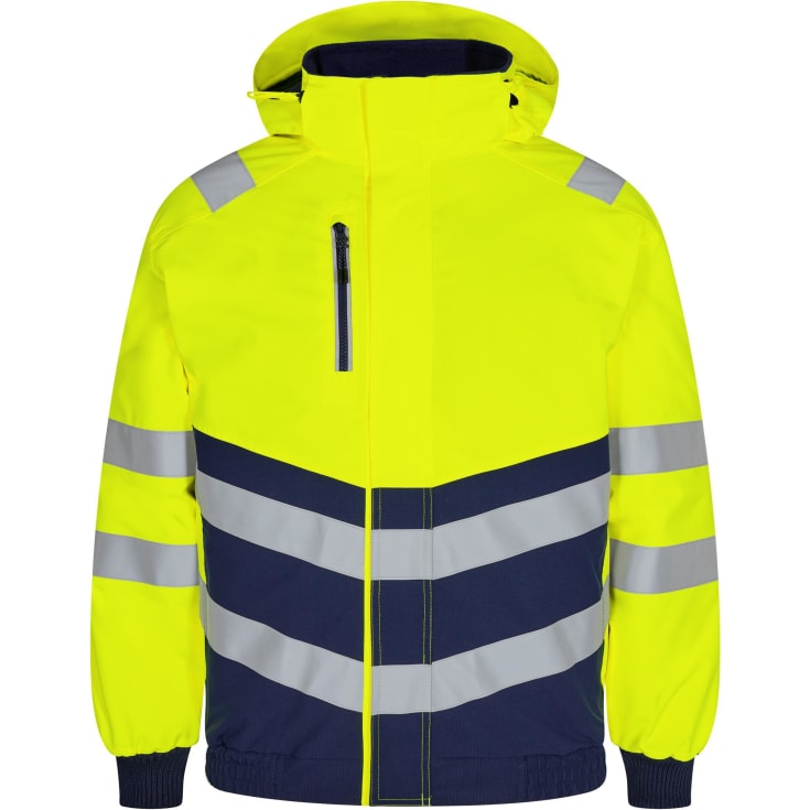 Engel Safety pilotjakke, Hi-Vis Gul/Blue Ink, 5XL