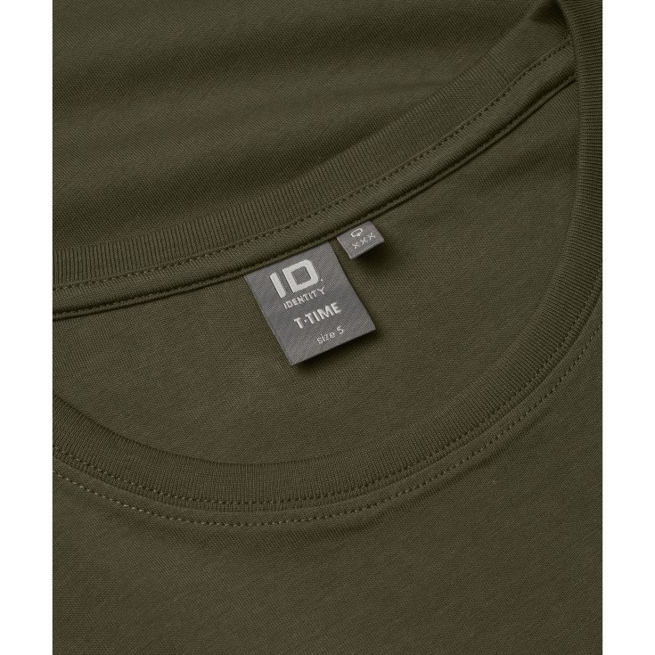 ID T-Time dame T-shirt, Oliven, S