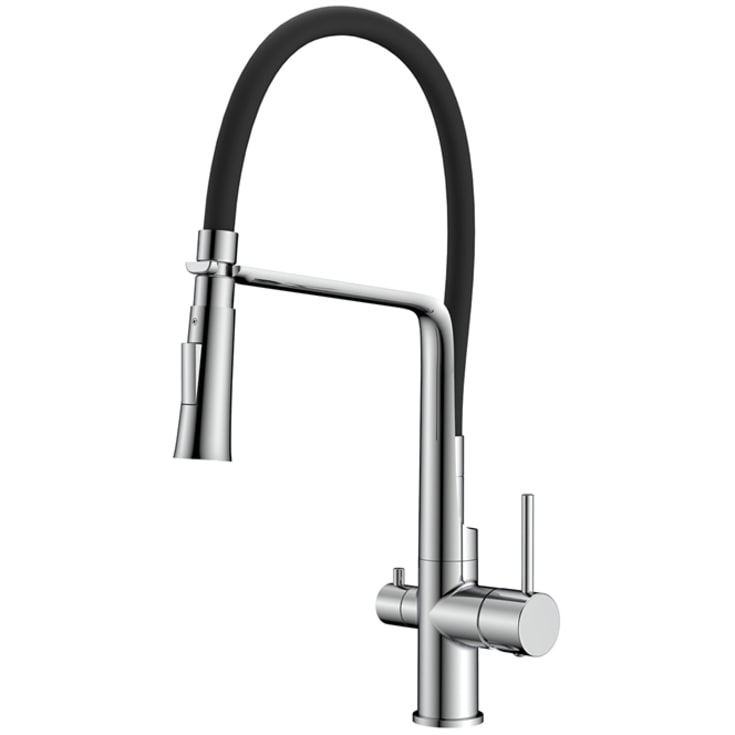 Hafa Verge kjøkkenarmatur, med avstengning, krom