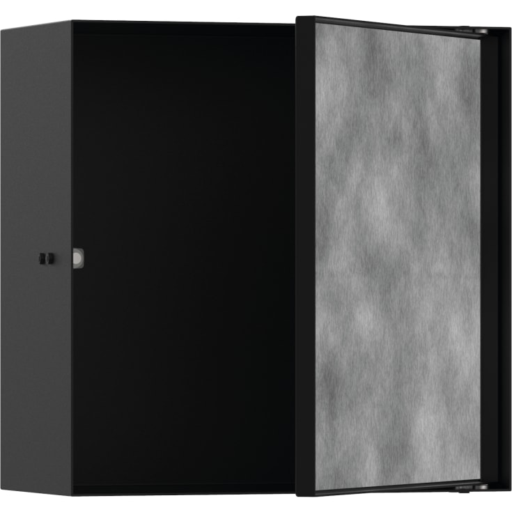 Hansgrohe innbyggingsskap, 39x39 cm, svart