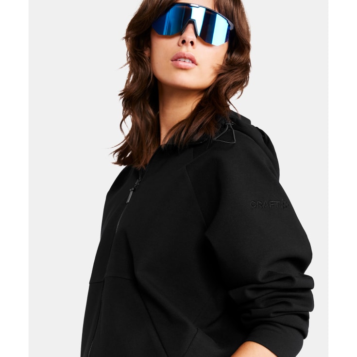 Craft ADV Join dame hættetrøje med lynlås, Black, XS