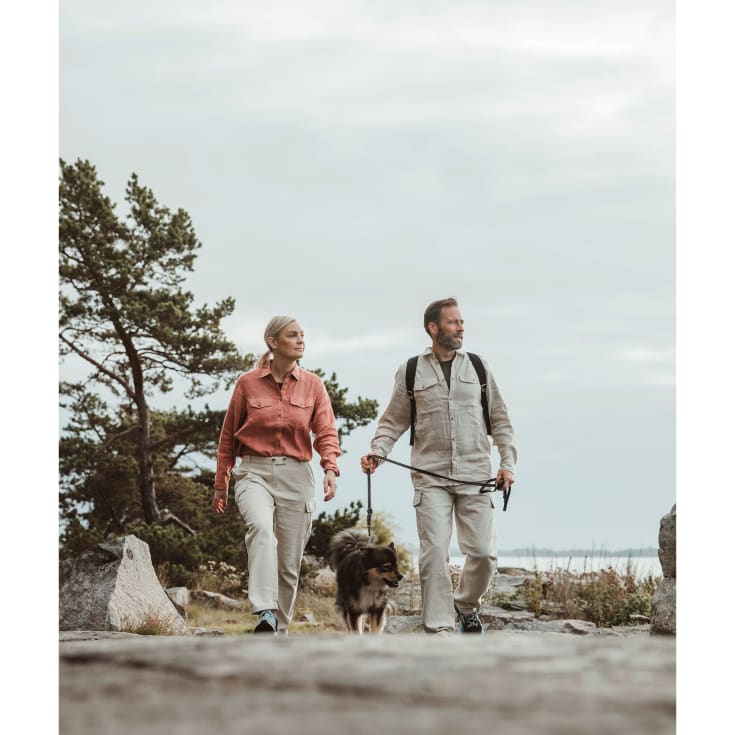 Pinewood Värnamo NatureSafe hørskjorte, Linen Beige, XL