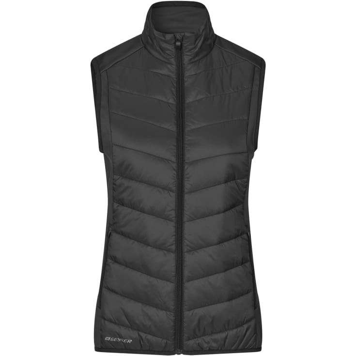 GEYSER hybridvest dame, Sort, 4XL