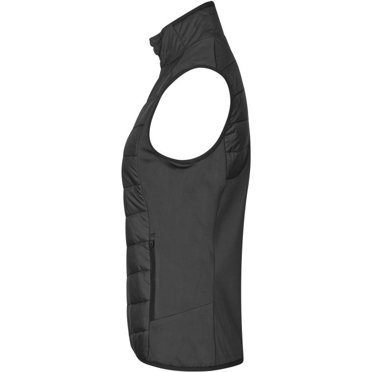GEYSER hybridvest dame, Sort, 4XL
