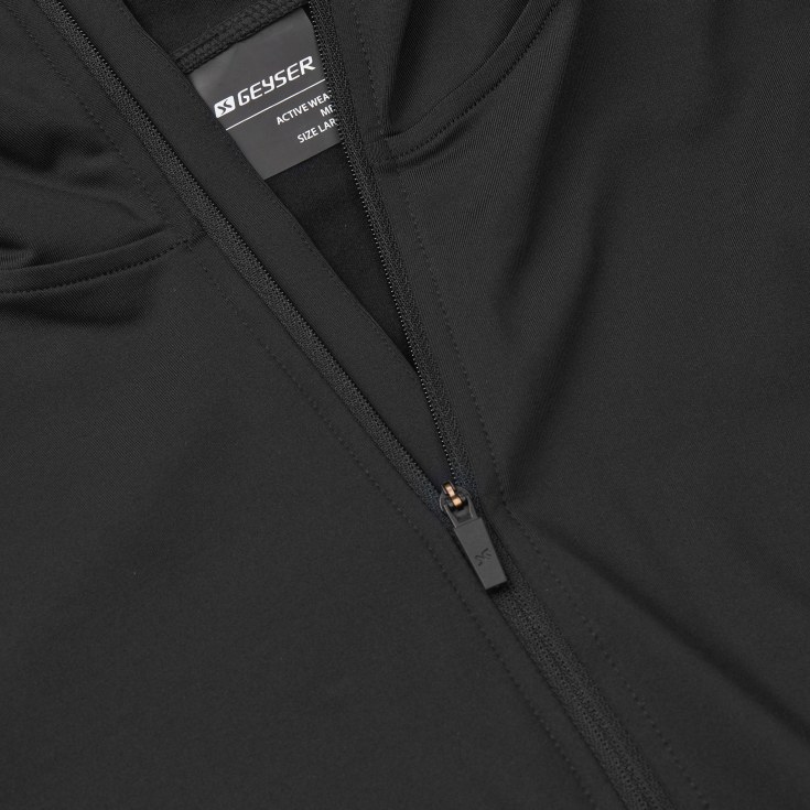 GEYSER half-zip træningstrøje, Sort, 2XL