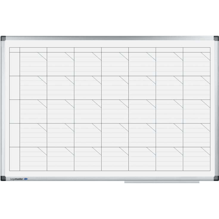 Legamaster whiteboardtavle med ugeplan, 60 x 90 cm