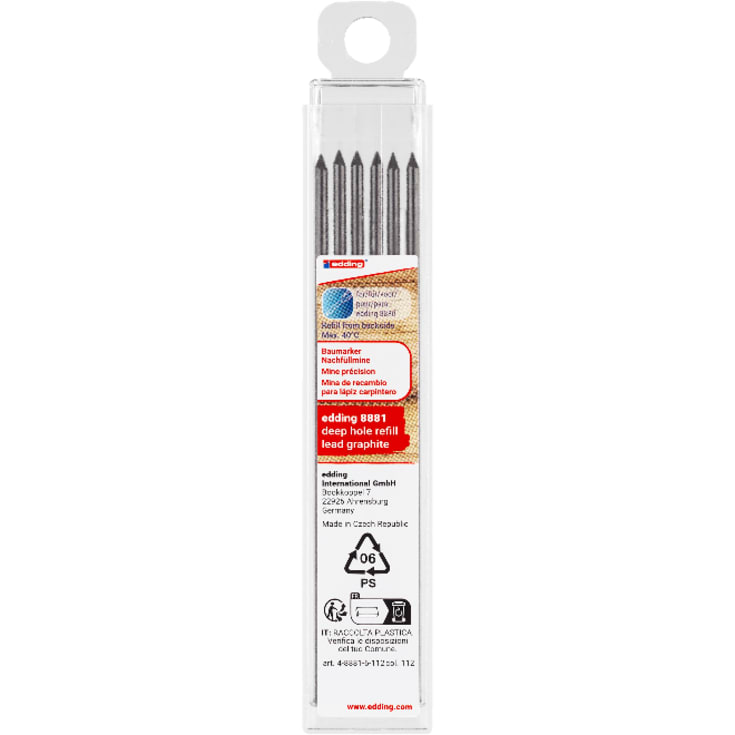 edding-penner 8881, for dyphullsblyant 8880, 6 stk.