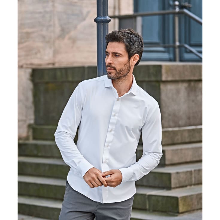 Tee Jays Active Modern fit skjorte, White , XL