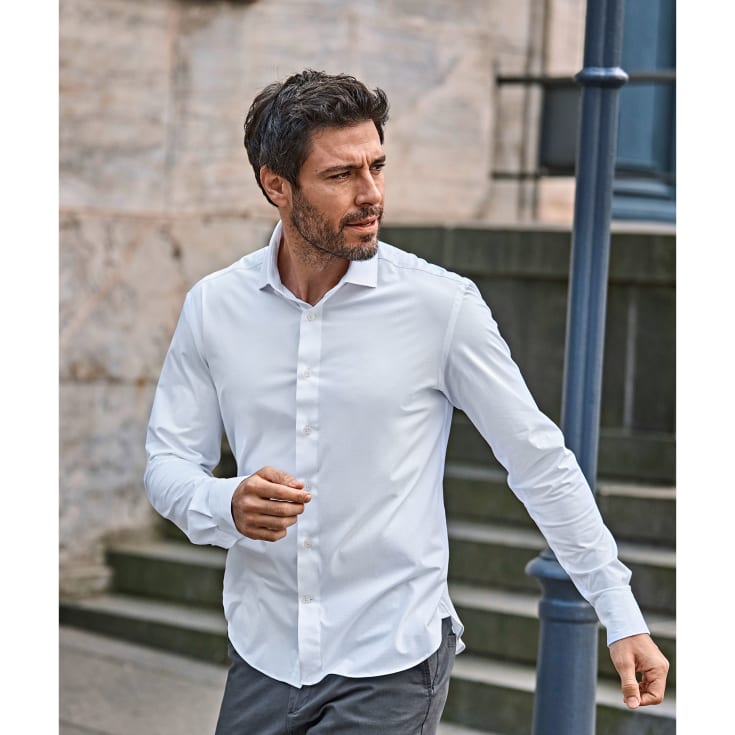 Tee Jays Active Modern fit skjorte, White , XL