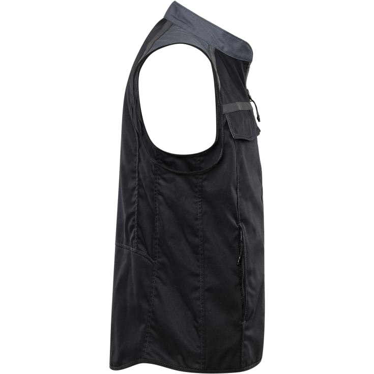 Fristads arbejdsvest 5555 STFP, Sort/Grå, L