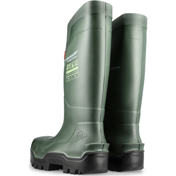 Dunlop Purofort Fieldpro Thermo+ sikkerhedsstøvle S5, Grøn, 44