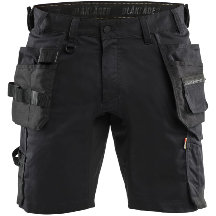 Blåkläder Workwear 1752 håndværkershorts med 2-vejs stretch, sort, str. C44