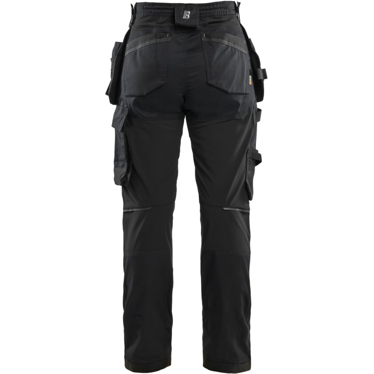 Blåkläder Workwear 7132 håndverkerbukser med 2-veis stretch, dame, sort, str. C42