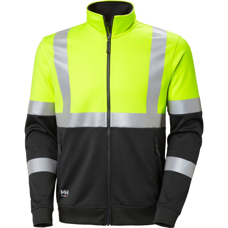 Helly Hansen Addvis cardigan, Hi-vis Gul/Ebony, L