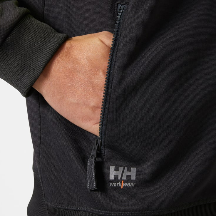 Helly Hansen Addvis cardigan, Hi-vis Gul/Ebony, L