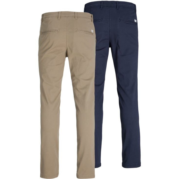 Jack & Jones JPSTMARCO JJDAVE 2-Pak chinos, Beige/Navy Blazer, 32/30