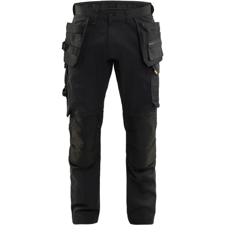 Blåkläder Workwear 1750 håndværkerbukser med 2-vejs stretch, sort, str. C148