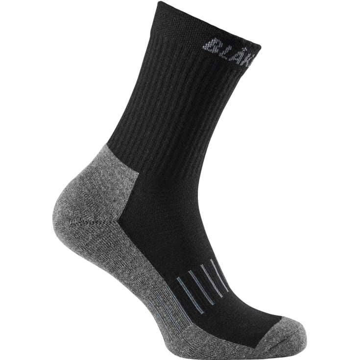 Blåkläder Workwear 2507 bomullsstrumpor 3-pack, svart/grå, st 43-45