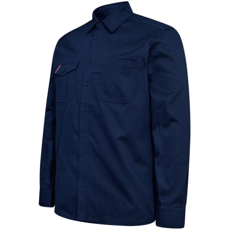 Engel Extend arbejdsskjorte, Blue Ink, 4XL