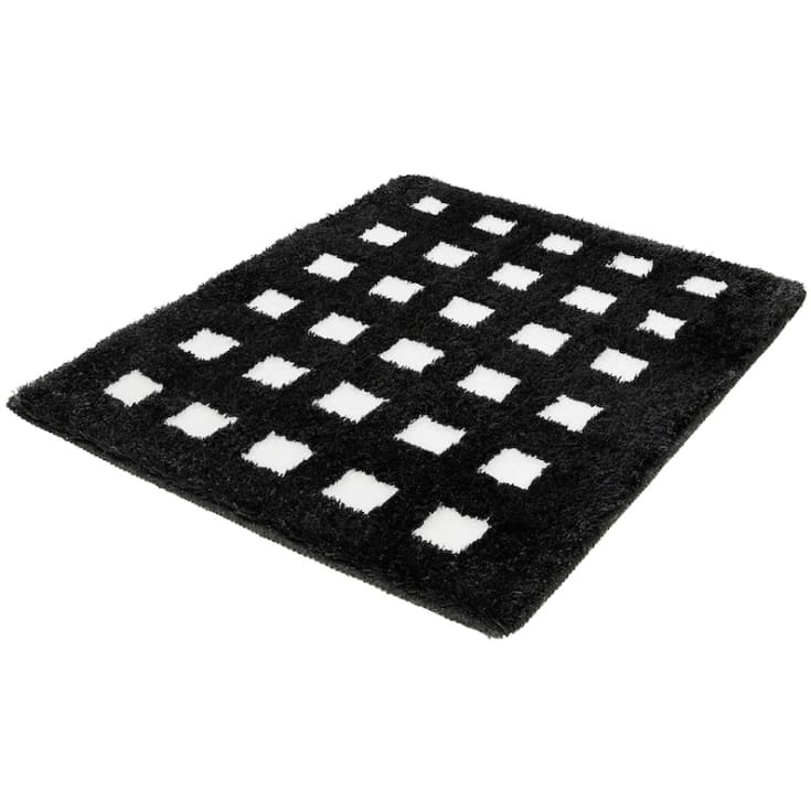 Kleine Wolke Boxes badrumsmatta, 55x65 cm, vit/svart