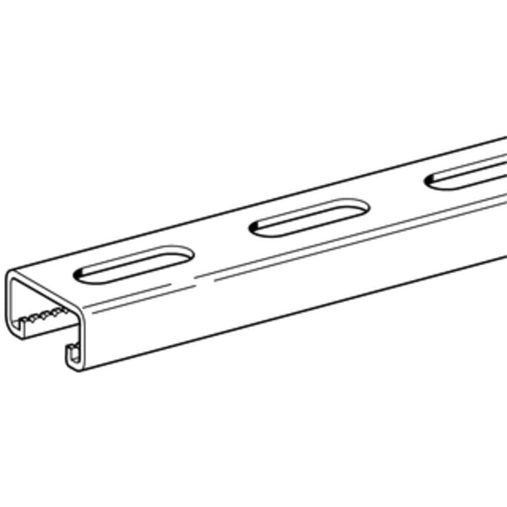 Sikla montageskinne 41/41 2,5 mm 6 meter